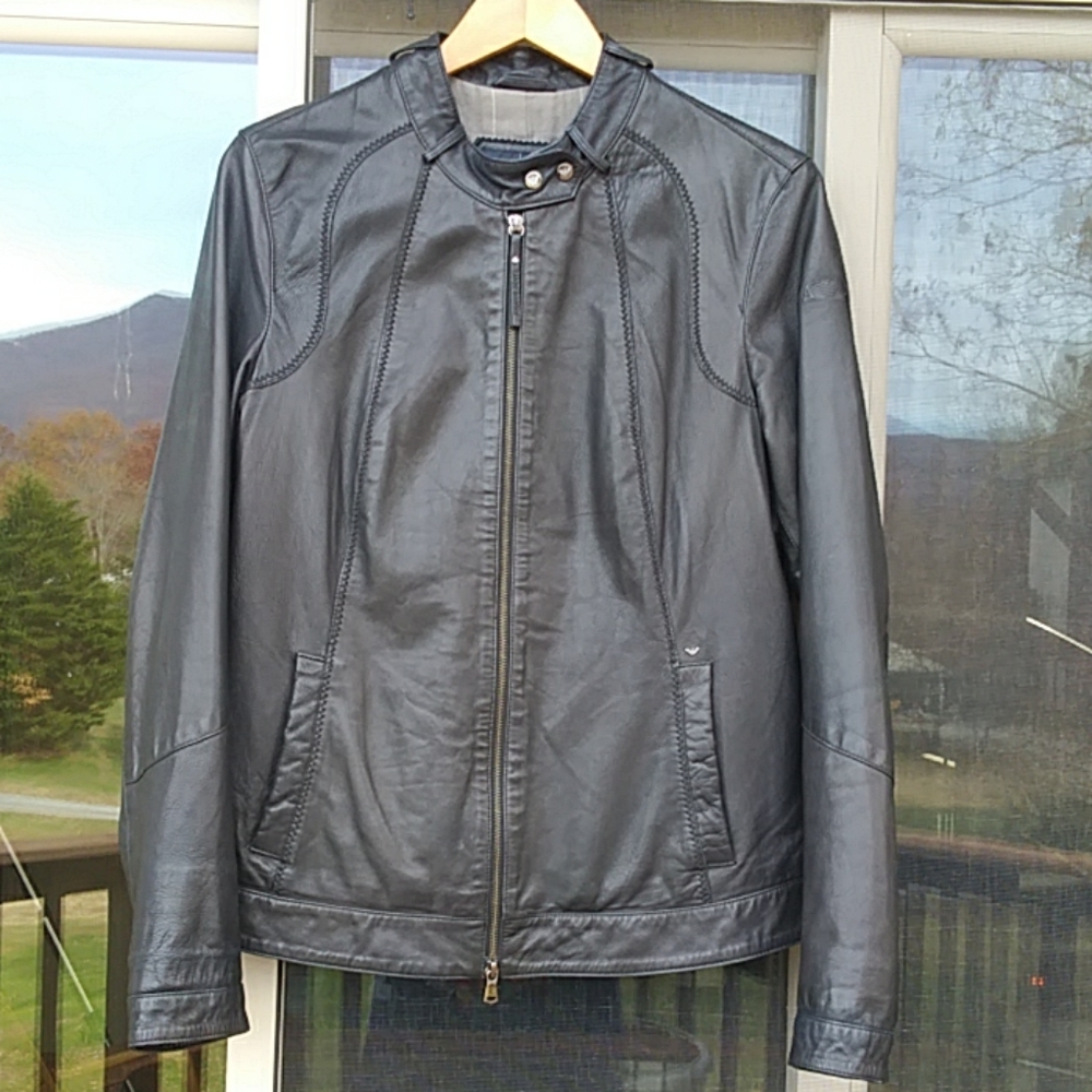 ARMANI JEANS Leather jacket